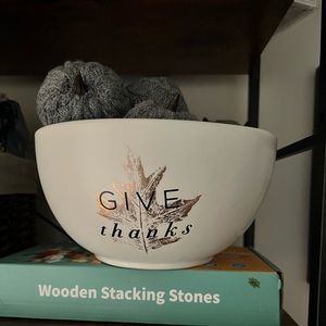 Give Thanks Decorative Fall Bowl